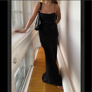Djerf Avenue Dream Dress Maxi Black: M